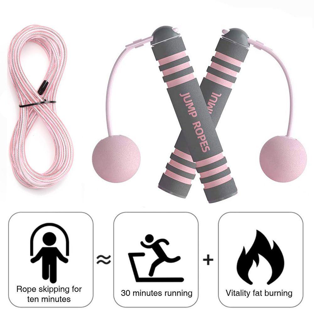 MUVAKO Dây Nhảy Sợi Thép Không Dây Giúp Giảm Béo Dành Cho Người Lớn Và Trẻ Em