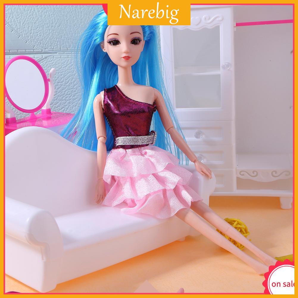 Set 2 khuôn tạo kiểu tóc dài 3D cho búp bê