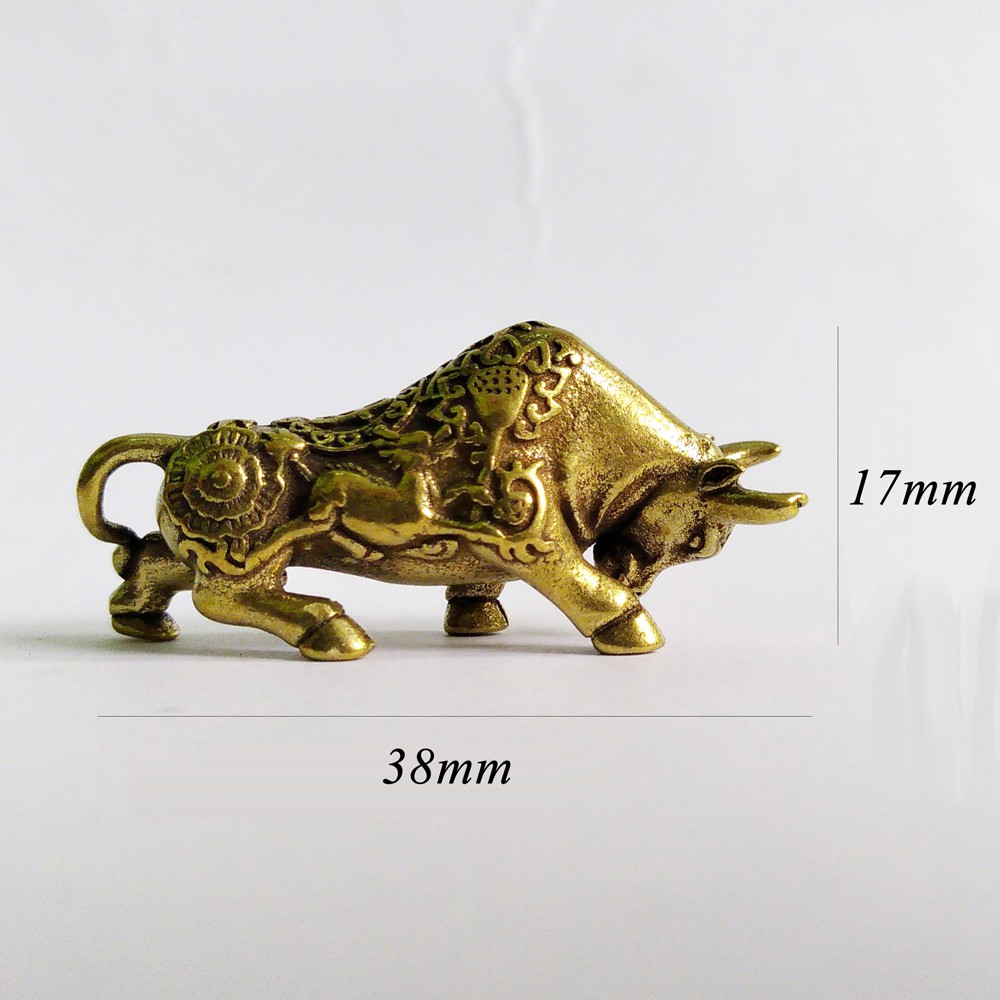 Bò tót mini bằng đồng giá rẻ làm phụ kiện tiểu cảnh, phụ kiện bàn trà, trang trí bonsai | BigBuy360 - bigbuy360.vn