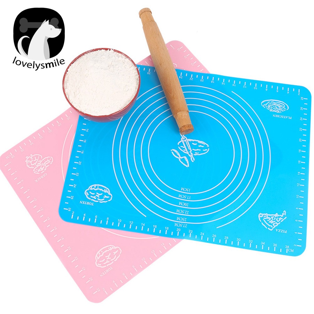 L ~✌Thảm Nhào Bột Làm Bánh Bằng Silicone Chống Dính