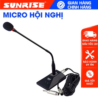 Micro hội nghị có dây Sunrise SM-3300, Mic cổ ngỗng dùng tọa đàm họp trực tuyến sử dụng cho phòng họp hội trường