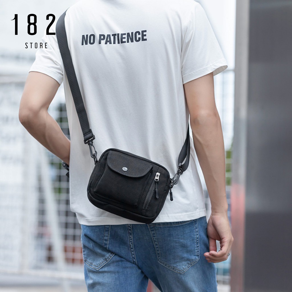 Túi Đeo Chéo Unisex Nam Nữ Thời Trang Nhỏ Gọn Tiện Lợi Chất Liệu Vải Kaki Trượt Nước Cao Cấp - The Black Box | BigBuy360 - bigbuy360.vn