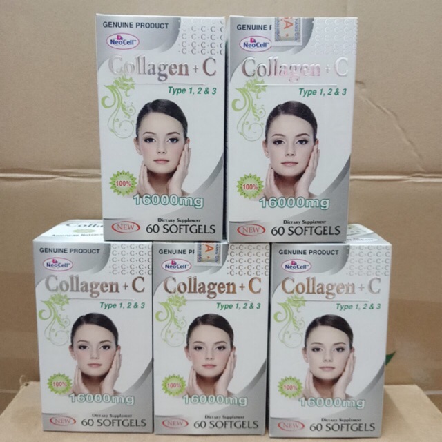 Viên uống Collagen +C  Type 1, 2 & 3  hộp 60 viên