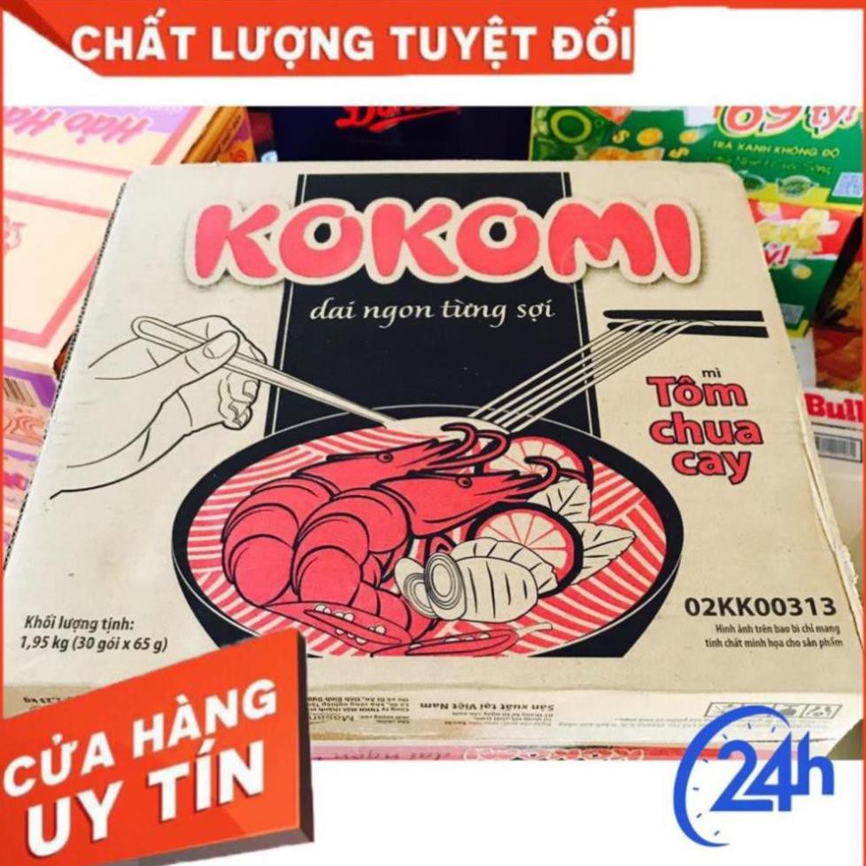 Combo 10 gói mỳ tôm kokomi tôm chua cay 65gr