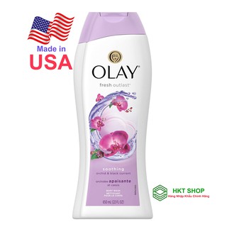 [USA] Sữa tắm Olay Soothing Orchird & Black Currant 650ml (Chiết xuất hoa Lan & Quả Lý chua đen) [Made in USA]