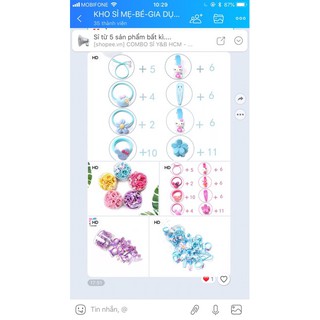 Phụ kiện cột tóc 50 chi tiết cho bé