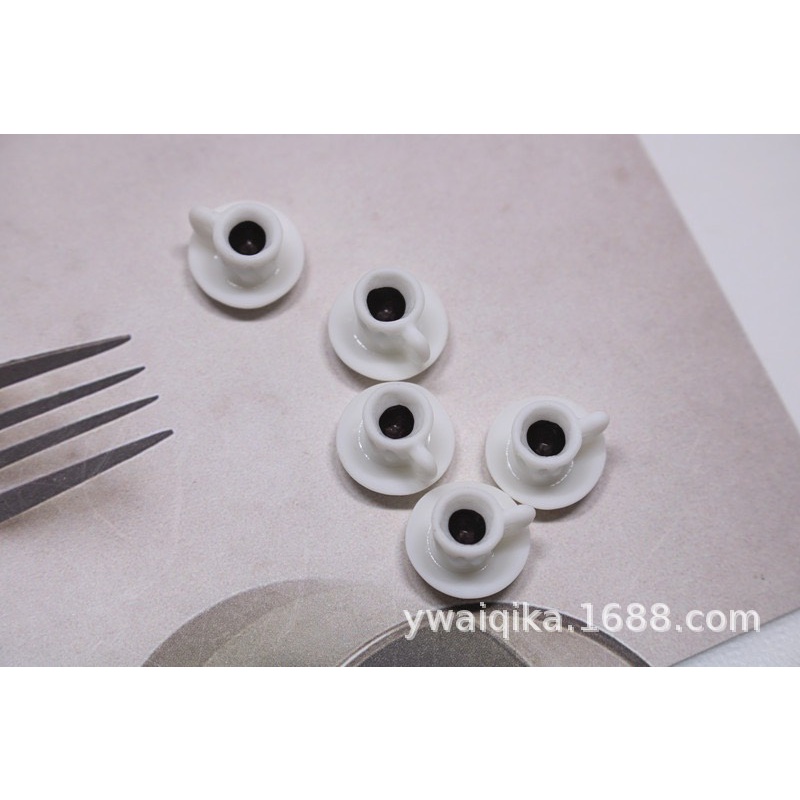 Charm (C172) slime/ Dụng Cụ Charm Trang Trí [Ko Keo &amp; Nút] Hình Ly Trà &amp; Cà Phê