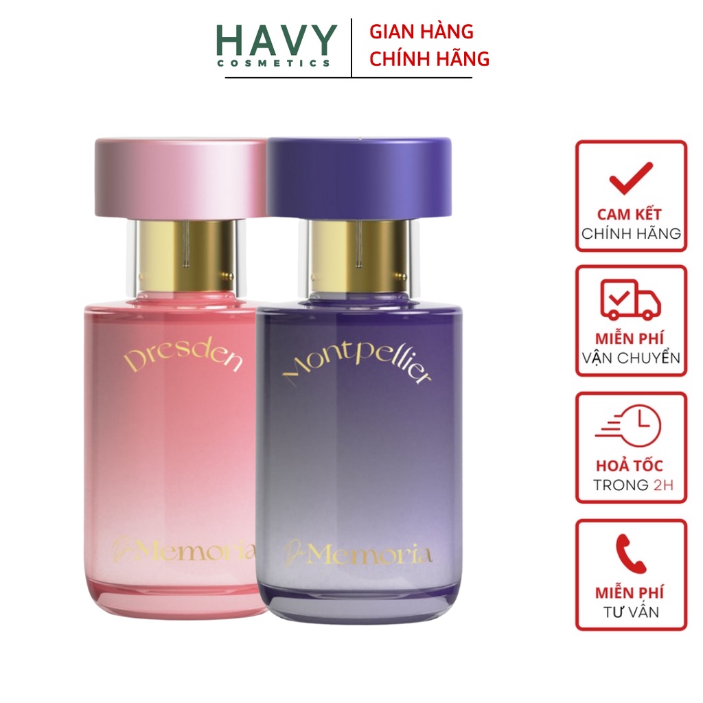 Combo 2 chai nước hoa hàn quốc Memoria (30ml x 2)