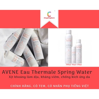 [CHÍNH HÃNG CÓ TEM] AVENE Eau Thermale Spring Water - Xịt khoáng làm dịu, kháng viêm, chống kích ứng da