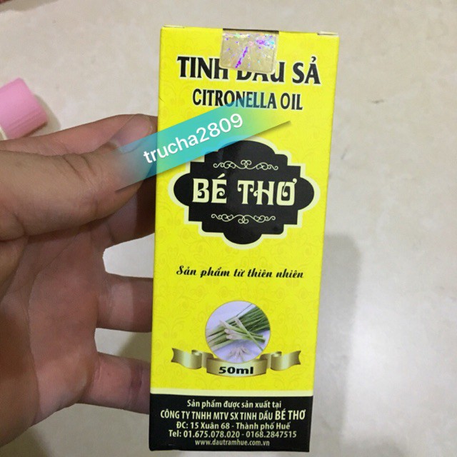 Tinh dầu sả Bé Thơ