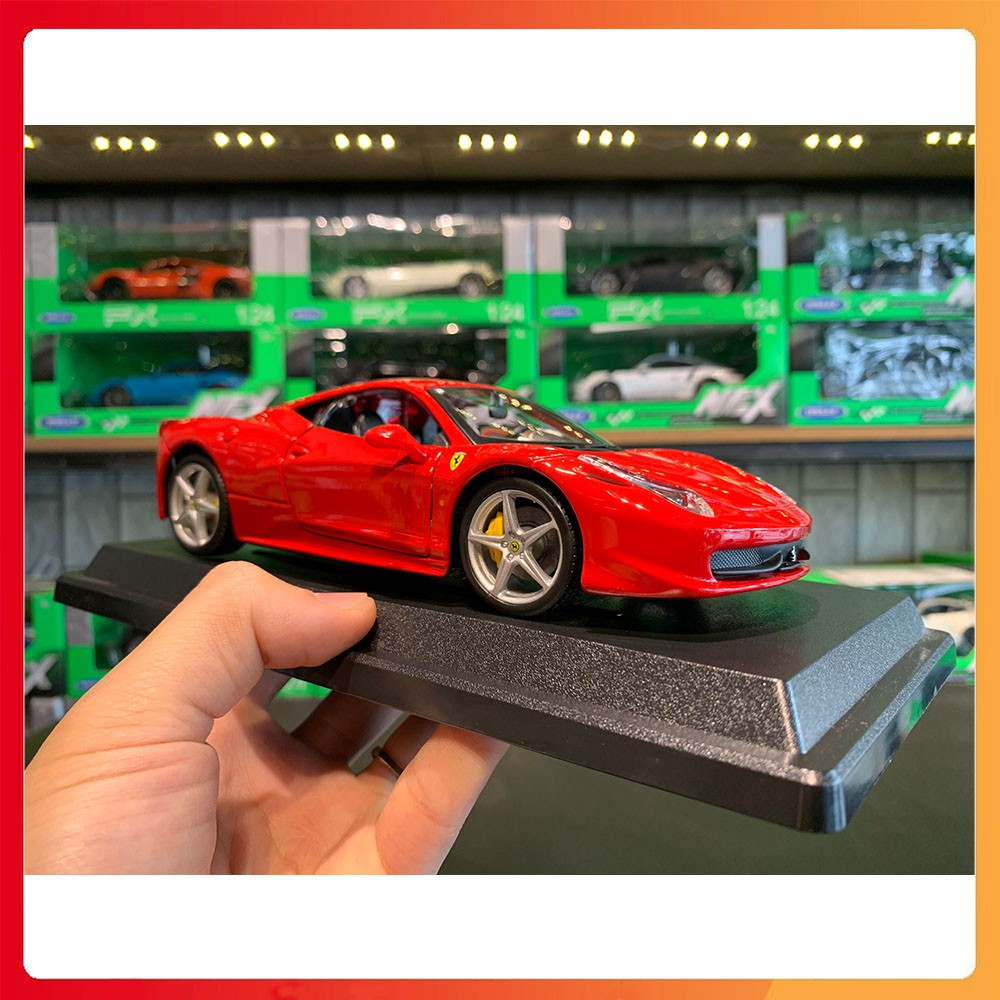 Xe mô hình Ferrari 458 Italia tỉ lệ 1:24 hãng Bburago
