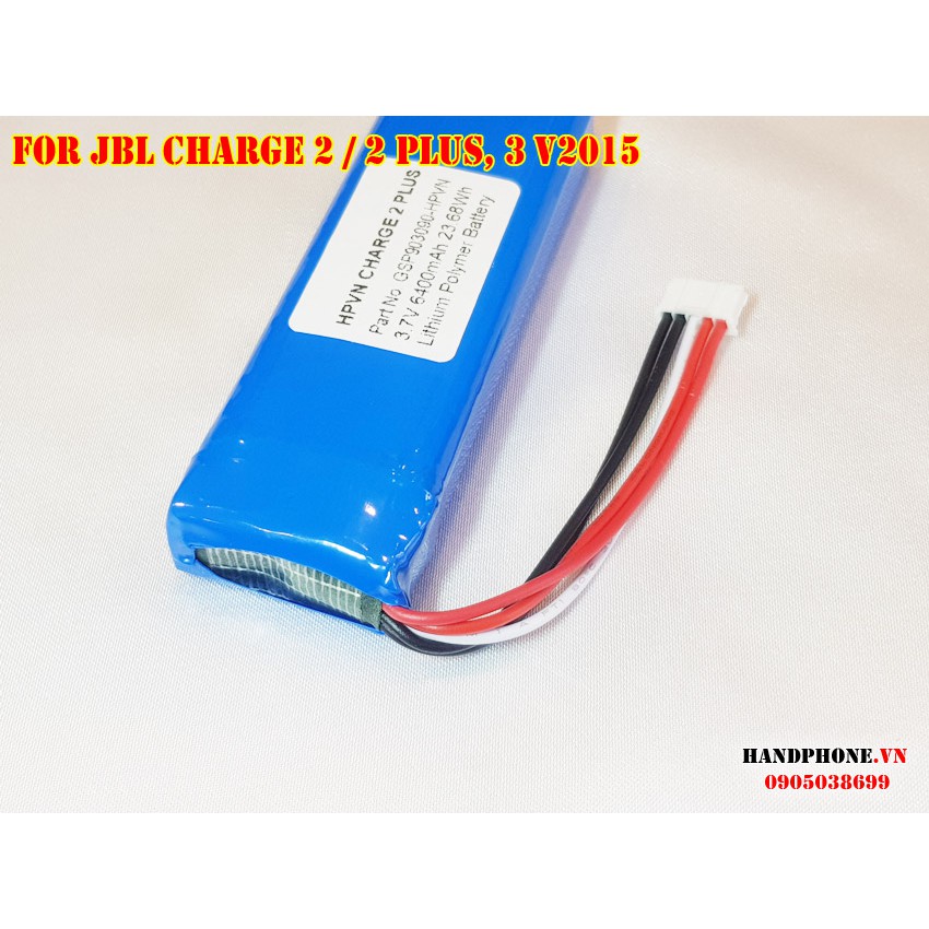 Pin DIY độ dung lượng cao 6400mAh cho loa Bluetooth JBL CHARGE 2 / 2 PLUS / 3 v2015