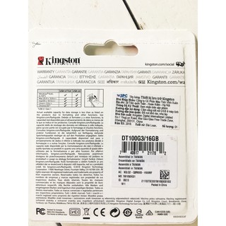 USB 3.0 Kingston DT100G3 16GB (Đen)