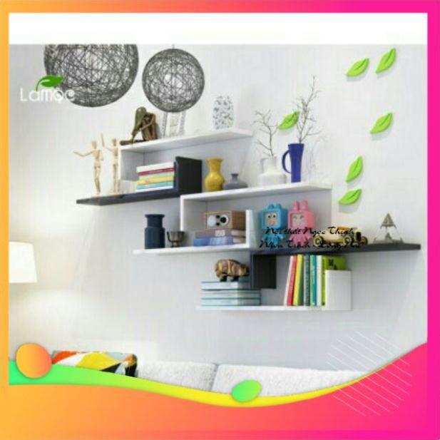 (Free Ship có hình thật) Kệ chữ L trang trí treo tường (sét 1 thanh ngang 60*15*15cm)