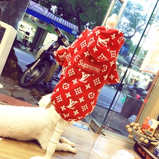 Áo LV Supreme cho chó mèo