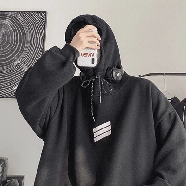 ÁO HOODIES IN 3 SỌC TRƯỚC NGỰC  PHONG CÁCH HÀN QUỐC NAM NỮ MẶC ĐỀU ĐẸP | BigBuy360 - bigbuy360.vn