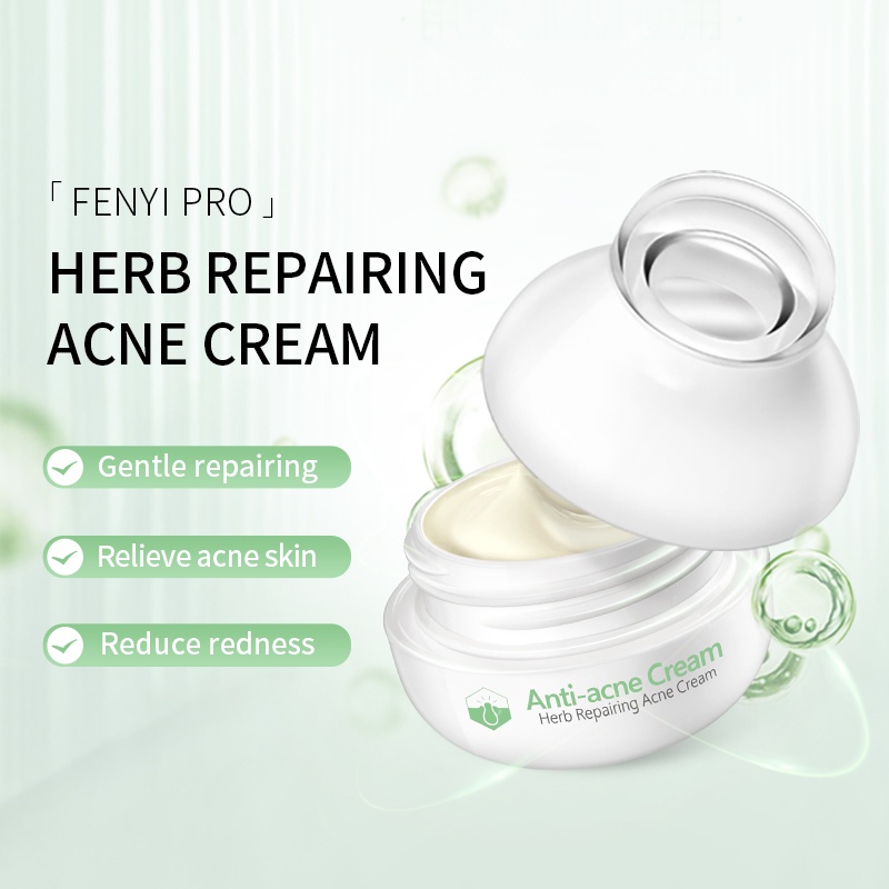 Set 2 món serum và kem chống mụn FENYI chiết xuất trà xanh làm đẹp chăm sóc da hiệu quả