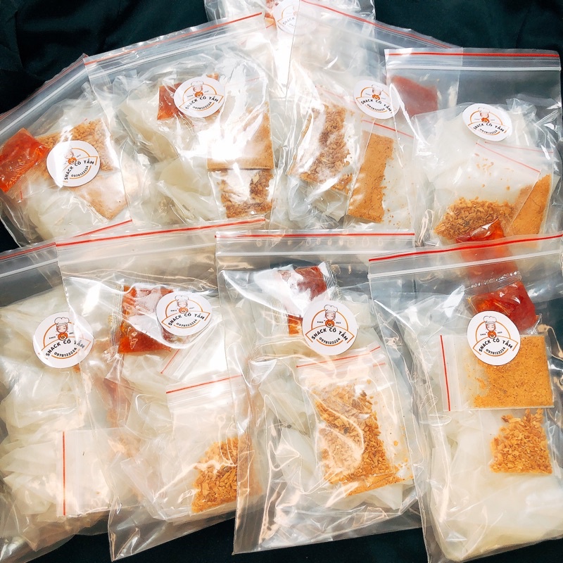 Bánh tráng phơi sương cao cấp vị ớt tắc rim sa tế trộn muối tây ninh muối nhuyễn siêu chua cay  SNACK CÔ TẤM T