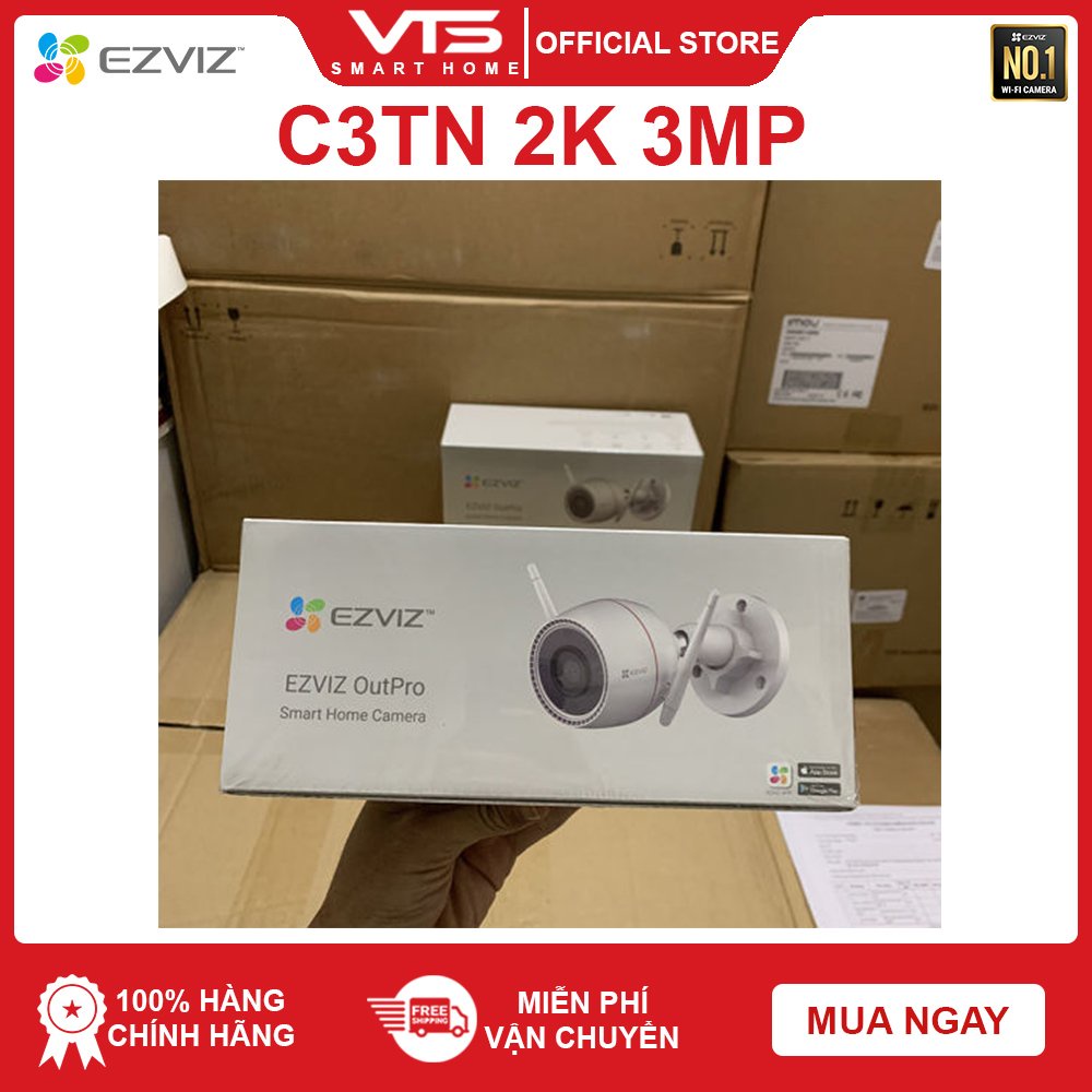Camera Wifi EZVIZ C3TN 2K 3MP Full Color, Âm Thanh 2 Chiều, Nhận Diện AI,  - VTS
