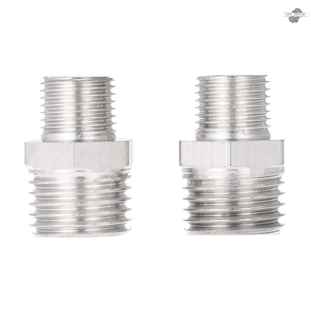 Set 2 Đầu Nối Ống Khí G1 / 8 "Bsp Male & G1 / 4" Bsp Cho Máy Nén Khí Mini