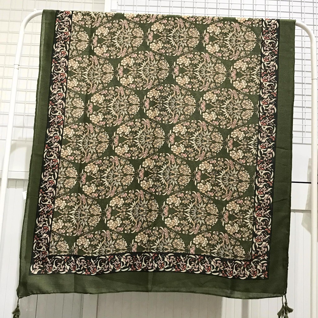 Khăn quàng cổ thời trang xanh lá size 180*90cm - Mã LN051