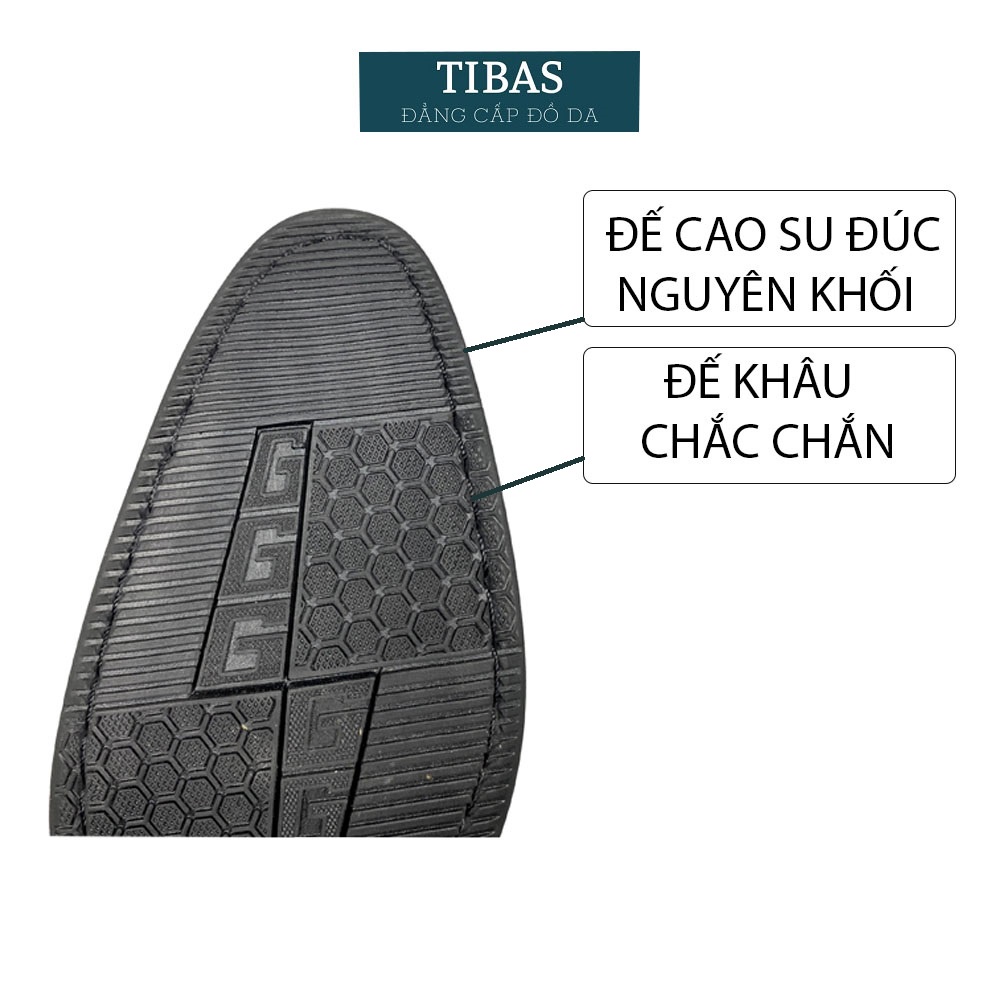 Giày Lười Nam Da Cao Cấp TIBAS, Giày Tây Nam Đẹp Bảo Hành 12 Tháng- 8903