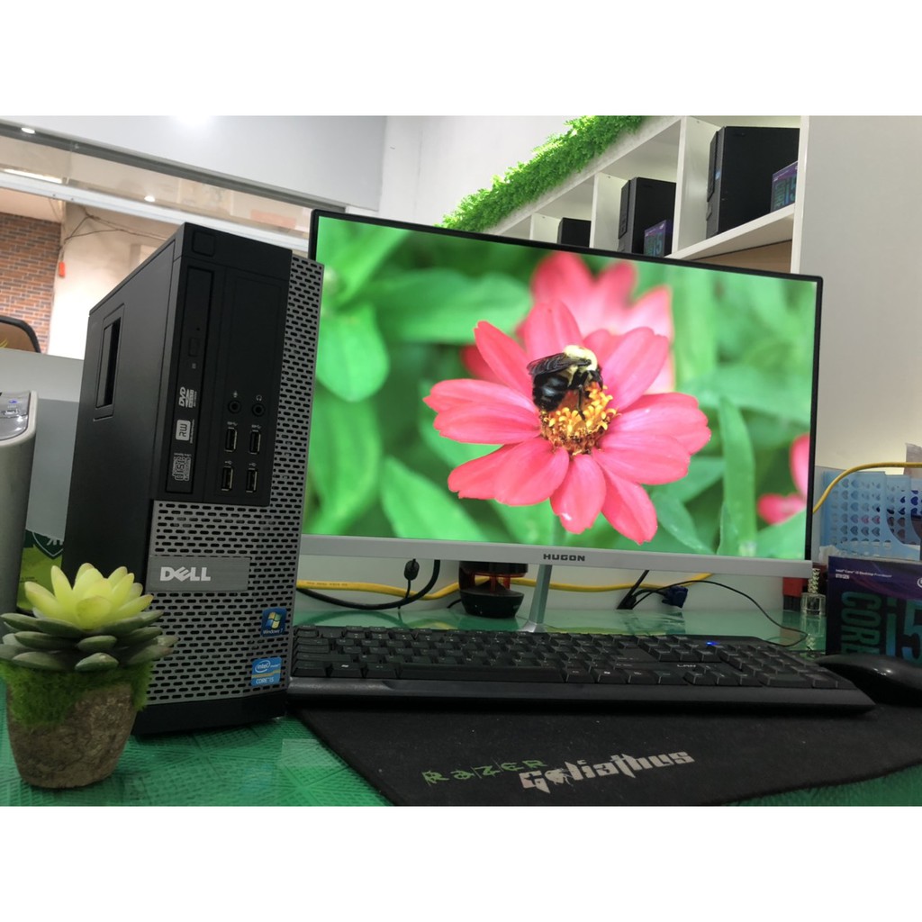 Bộ máy tính Văn phòng Dell Optiplex (Core i7 2600 - Core i5 - Ram 8Gb - SSD 120Gb) Màn hình Cong 24 inch - Tặng Bàn phím