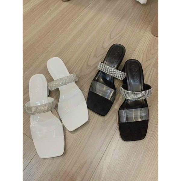 Guốc Lê 2 Quai Đính Đá