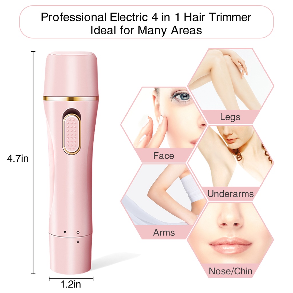 Máy cạo lông mặt TOGEWITHU chuyên nghiệp 4 trong 1 sạc USB Cho nữ