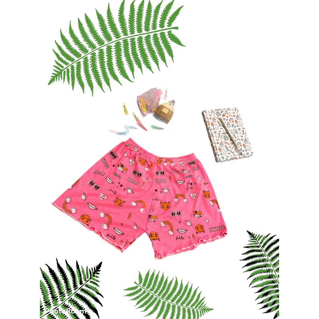 Quần đùi thun nữ siêu mềm mịn, hàng họa tiết thái bigsale | BigBuy360 - bigbuy360.vn