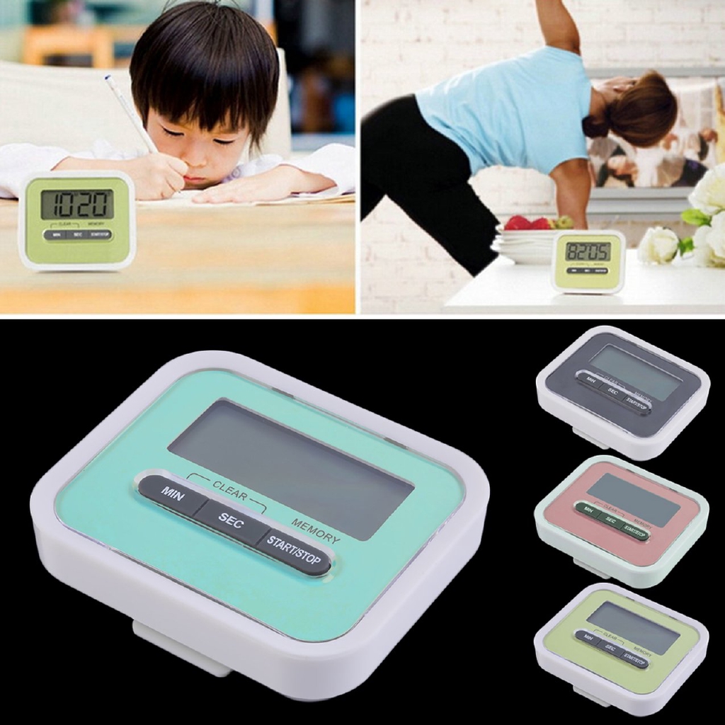 Đồng hồ hẹn giờ nấu ăn thiết kế màn hình LCD hiển thị độc đáo sang trọng