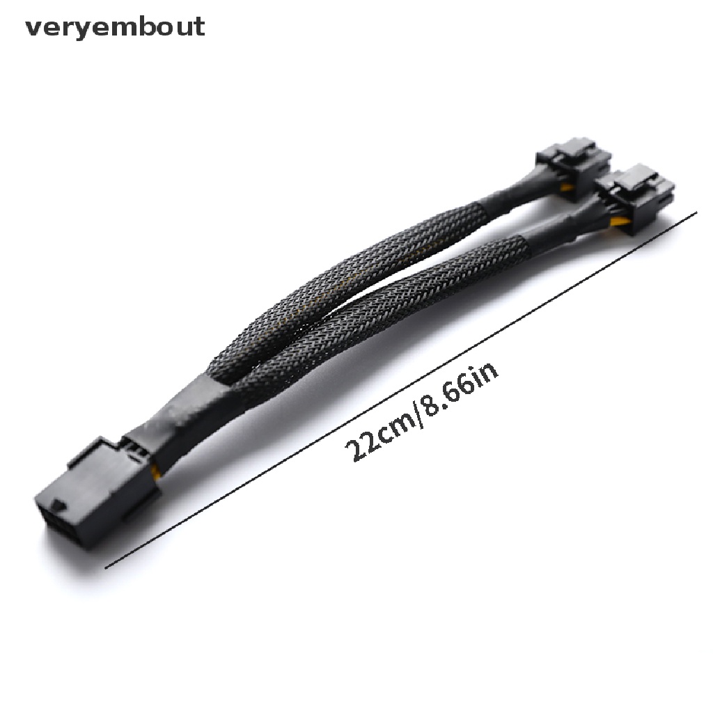 Bộ Chuyển Đổi Nguồn Điện GPU 8 Pin Female Sang Dual 2X 8 Pin (6 + 2) Male + PCI Express