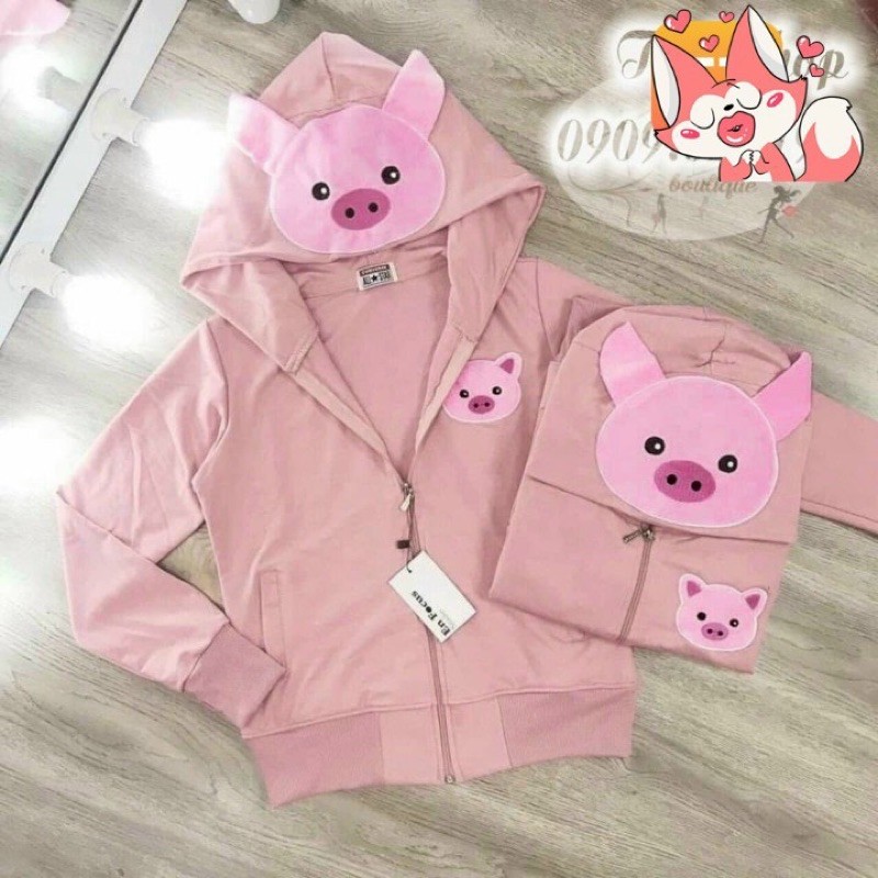 Áo Khoác Heo Hồng Xinh Xắn | BigBuy360 - bigbuy360.vn