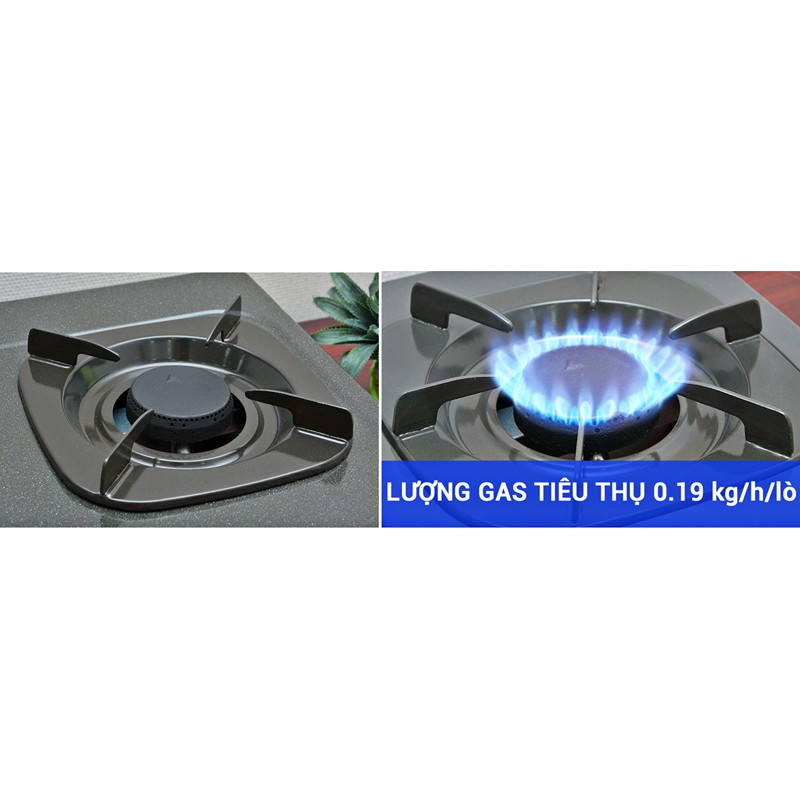 Bếp gas đôi Rinnai RV-360N mặt men – màu xám