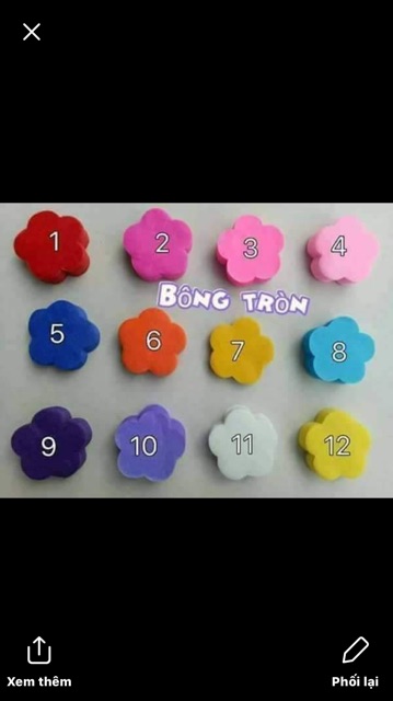 Hoa Lụa Cánh Tròn 84 Bông