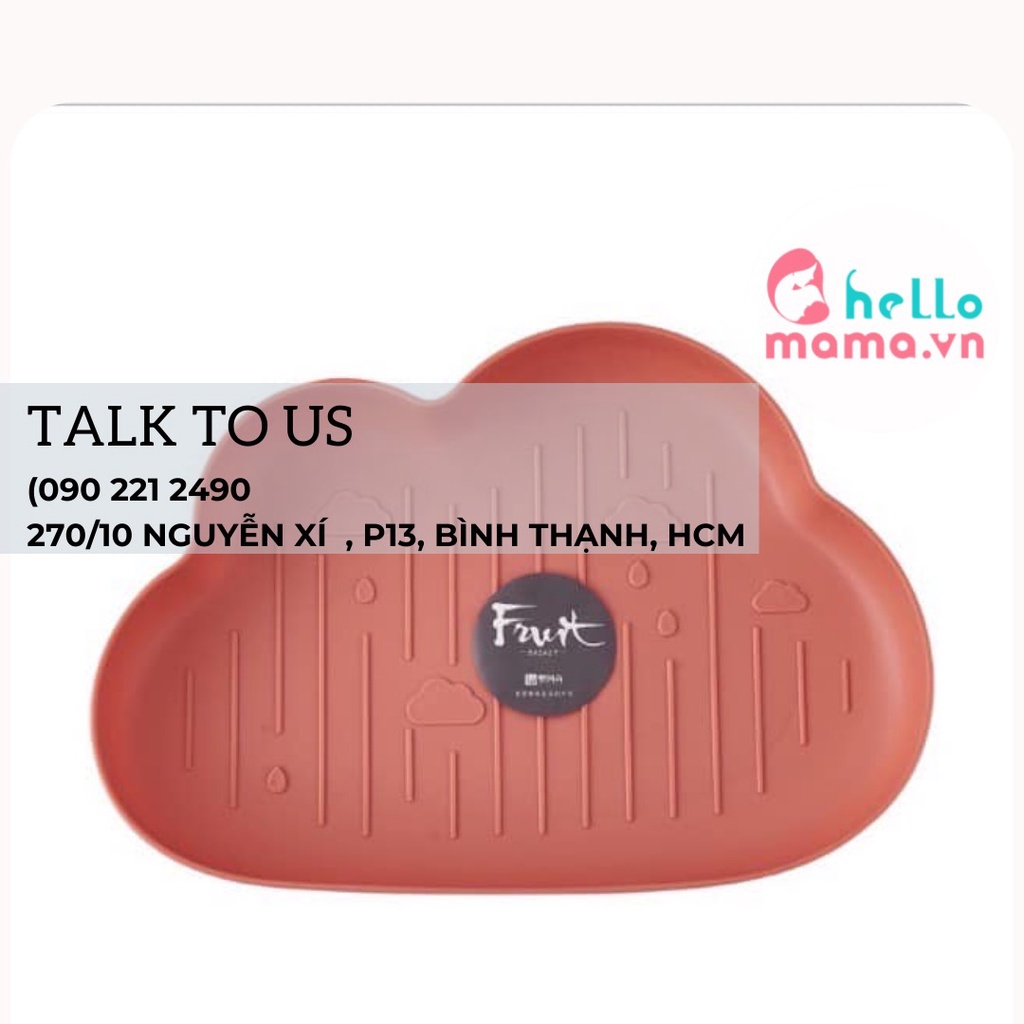 Khay Ăn Dặm Hình Đám Mây -dùng để trang trí thức ăn cho bé ăn dặm chỉ huy