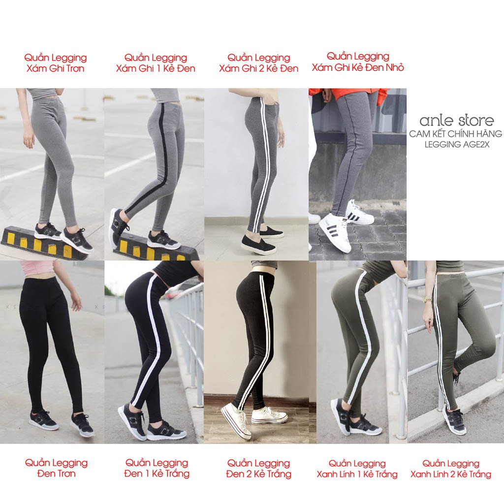 QUẦN LEGGING NÂNG MÔNG THUN BORIP DÀY ĐẸP LOẠI 1 AGE2X HÀNG VNXK NHIỀU MÀU (Ảnh Thật + Video)