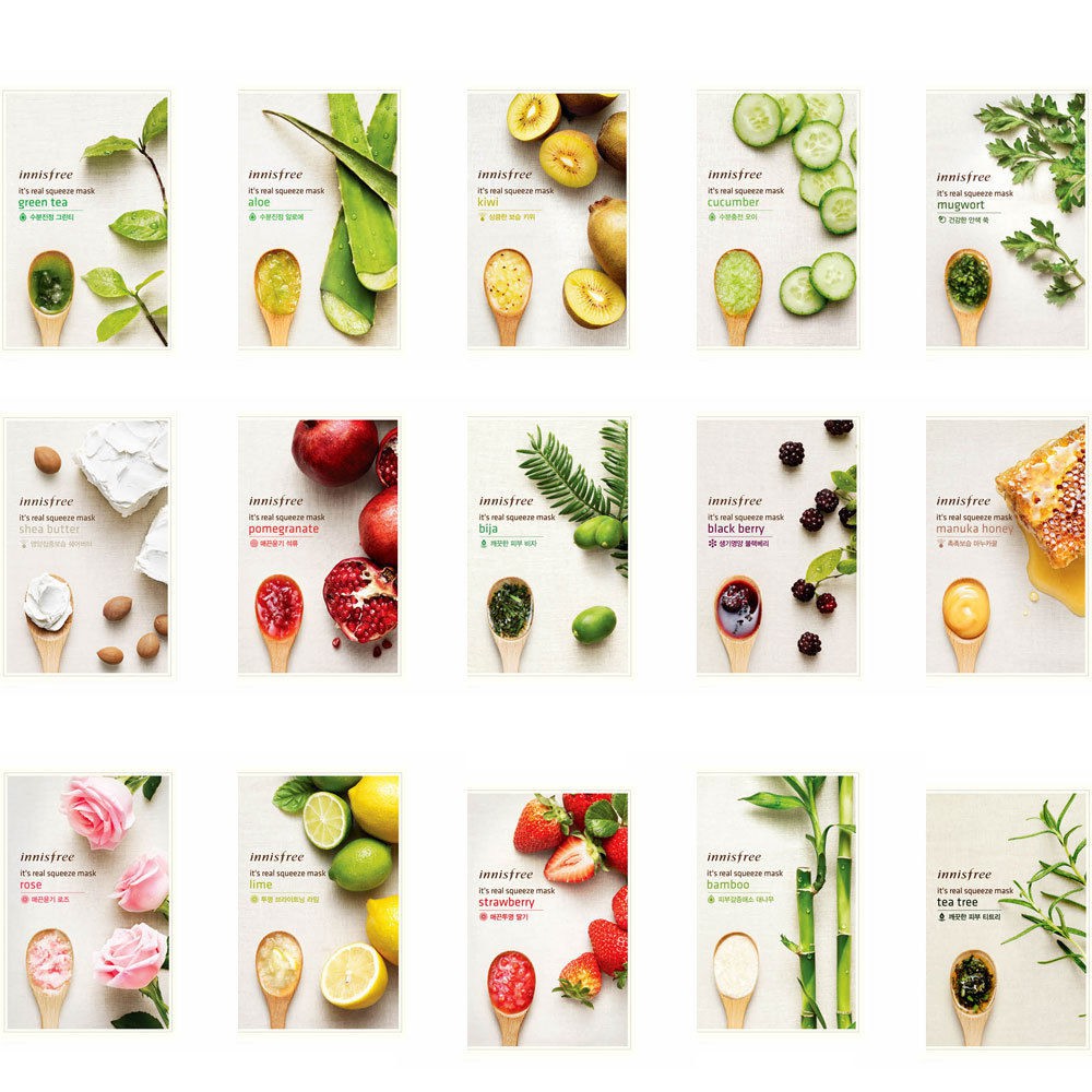 (Order) Mặt nạ giấy Innisfree My Real Squeeze Mask