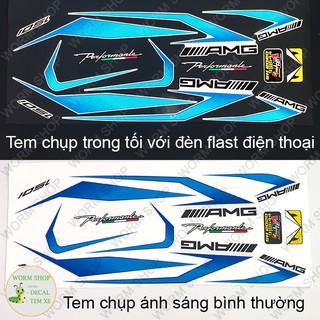 TEM CHỈ SH 2020 AMG 150i PHẢN QUANG - Loại Đẹp có cán bóng chống xước , chống phai màu