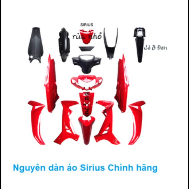 Bán lẻ Dàn áo sirius | bộ vỏ sirius bán lẻ