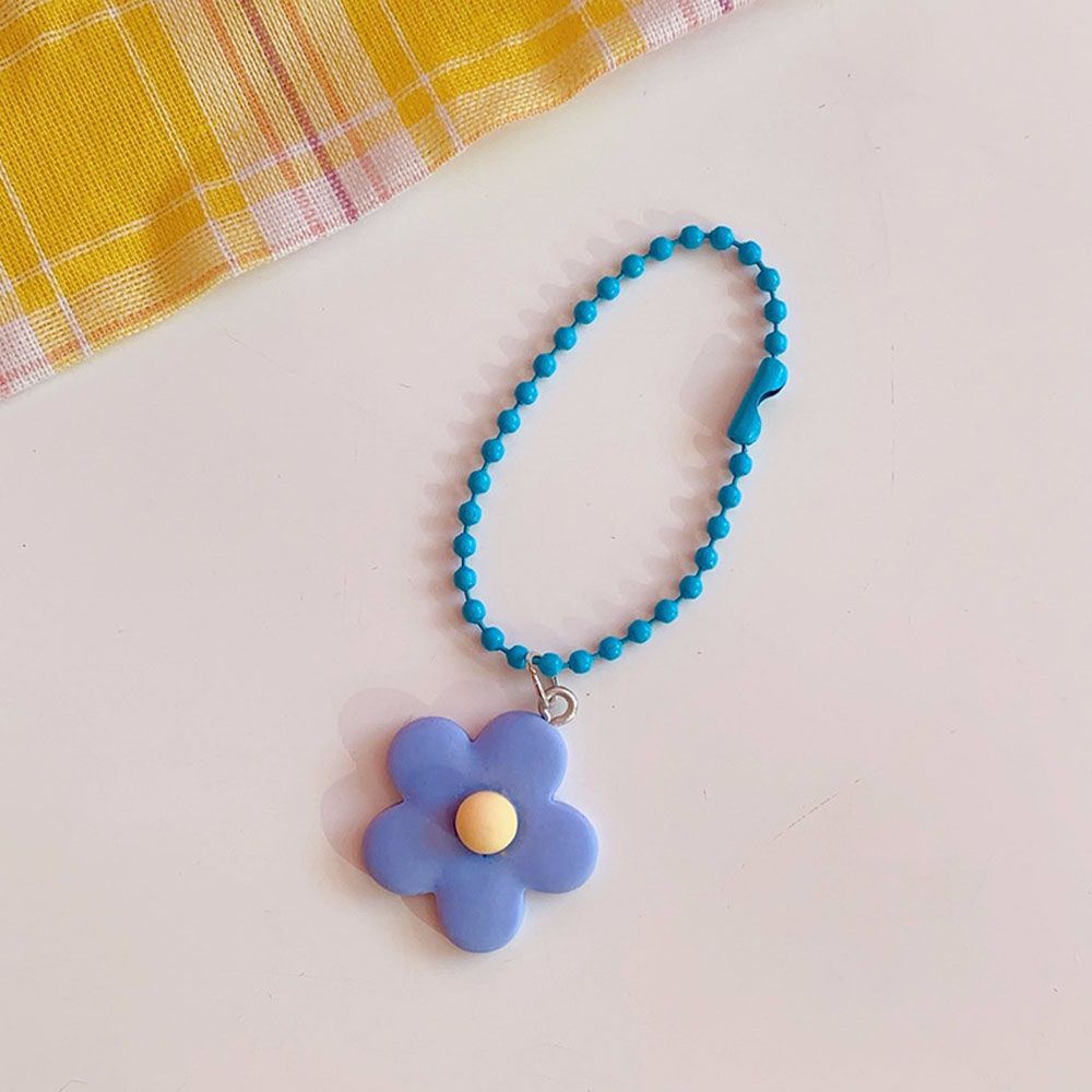 Móc Chìa Khóa Xe Hơi Họa Tiết Hoa Cầu Vồng Dễ Thương Đơn Giản