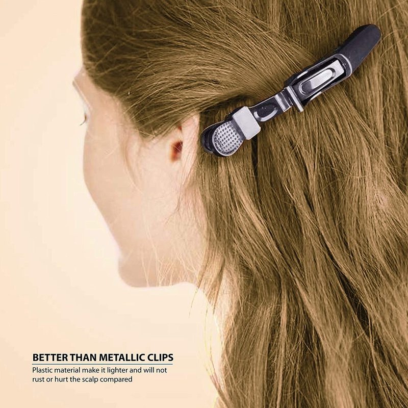 [Hàng mới về] Kẹp tóc cá sấu bằng nhựa chống trượt chuyên dụng cho salon tạo kiểu tóc