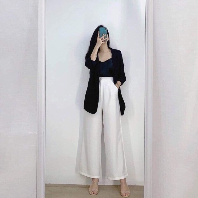 Áo vest lụa tay nẹp kèm hình thật shop chụp