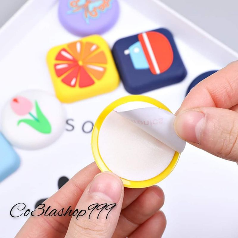 Miếng đệm silicone chặn cửa, tủ, bàn ghế chống ồn,chống trầy xước (1CÁI), dán trên gạch men