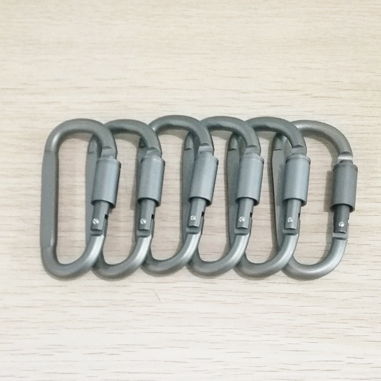 [HÀNG CÓ SẴN] Móc khóa đa năng carabiner chữ D treo đồ đi phượt đa năng