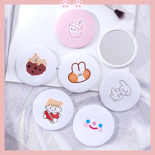 Gương tròn nhỏ cầm tay mini dễ thương phong cách Hàn Quốc