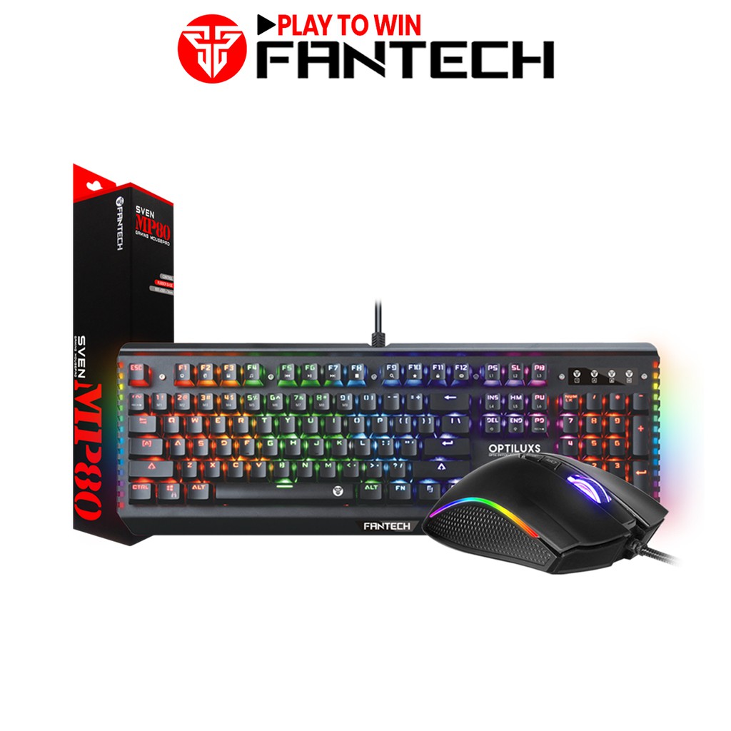 Combo FANTECH Hardcore Phím Cơ MK884 + Chuột Gaming X9 / X4s + Lót Chuột Full-sized MP80 - chính hãng