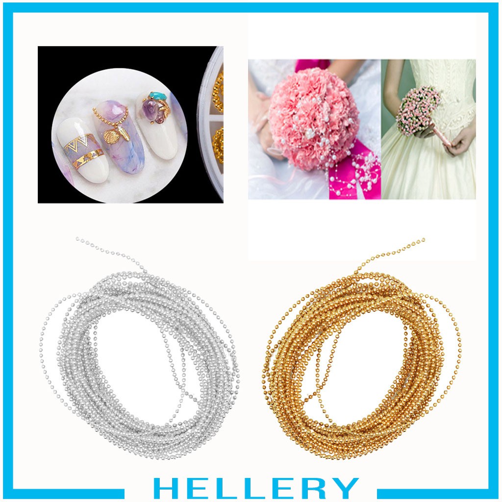 Cuộn Dây Ruy Băng Hạt Cườm 5M Trang Trí Tiệc Cưới