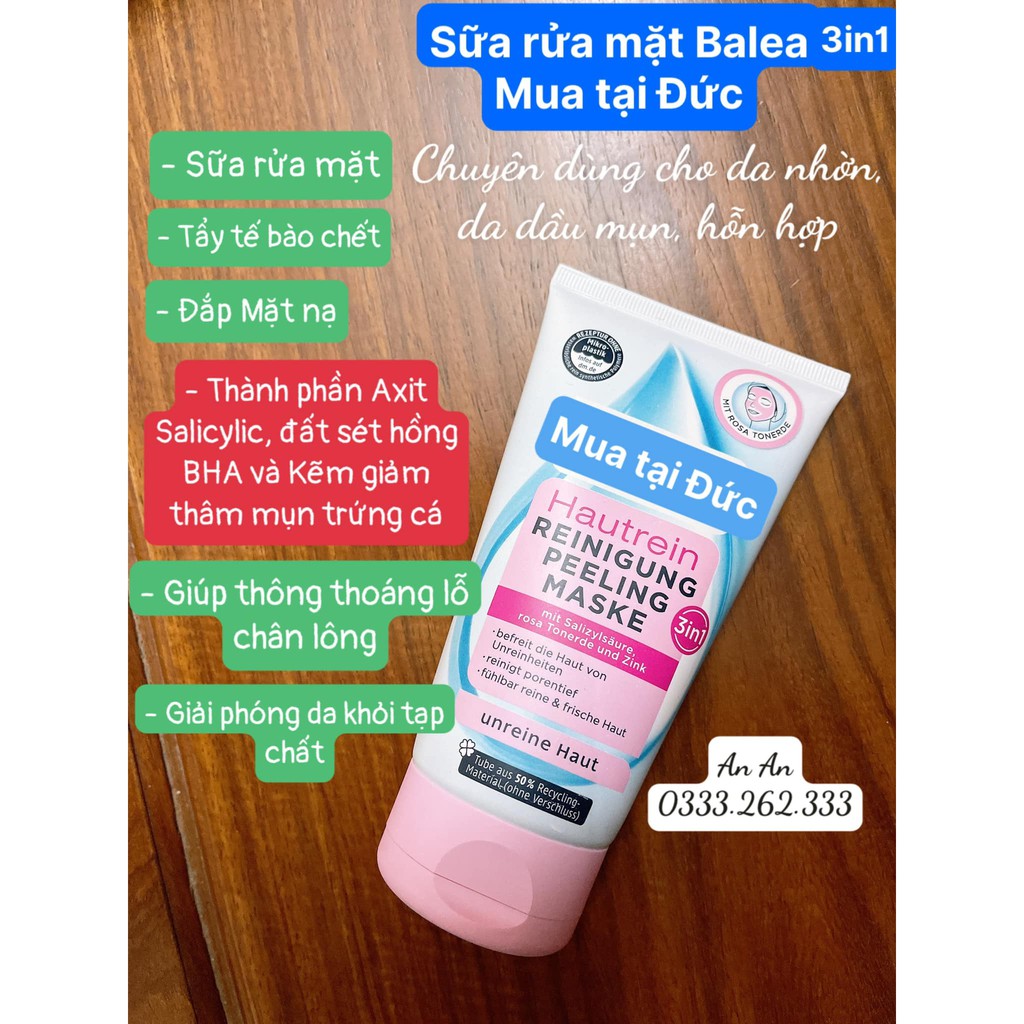 SỮA RỬA MẶT ĐẤT SÉT HỒNG CỦA ĐỨC