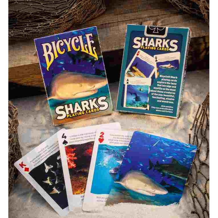 Bài ảo thuật : Bicycle Sharks Playing Cards